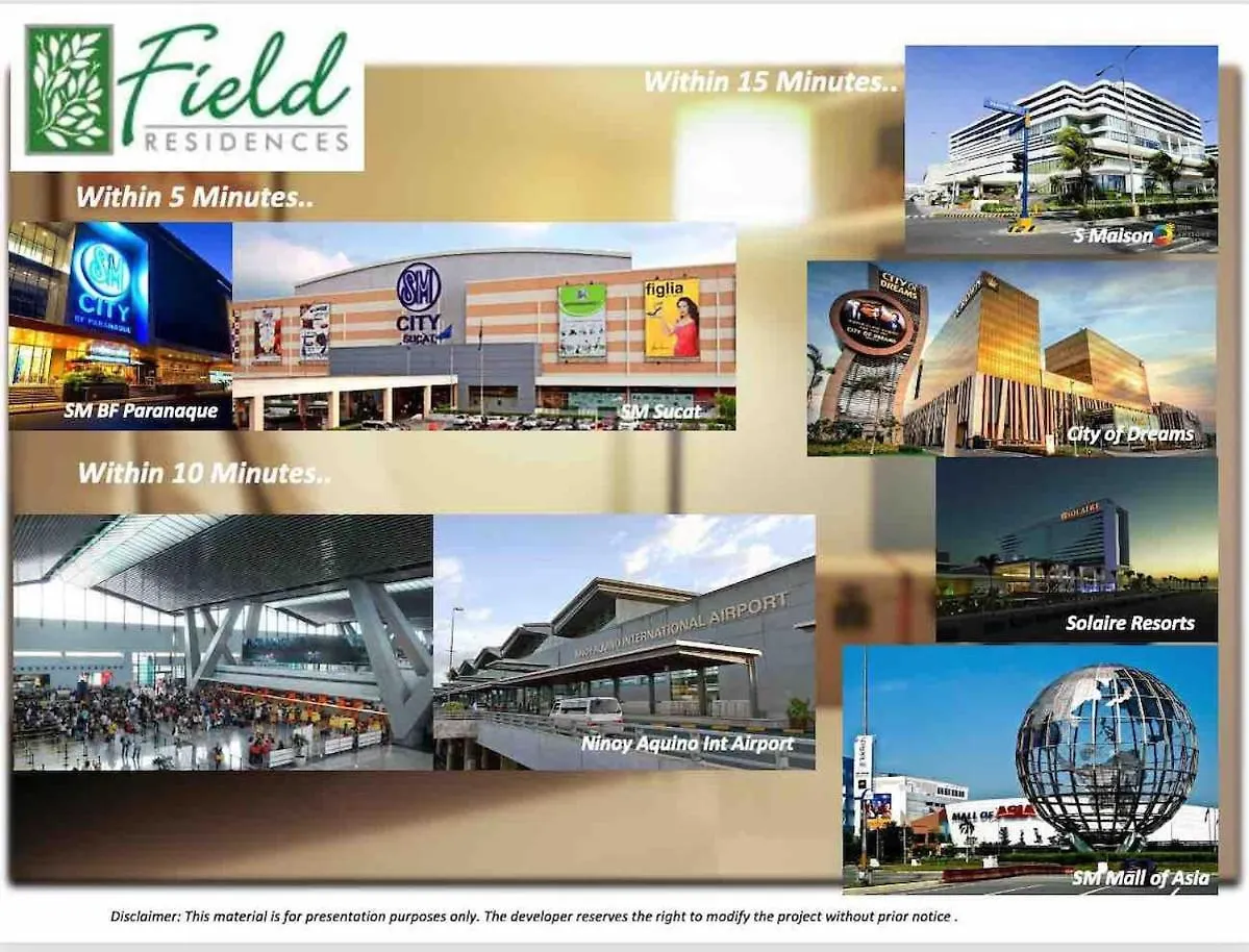 Lejlighed Staycation At Field Residences Near Airport Manila